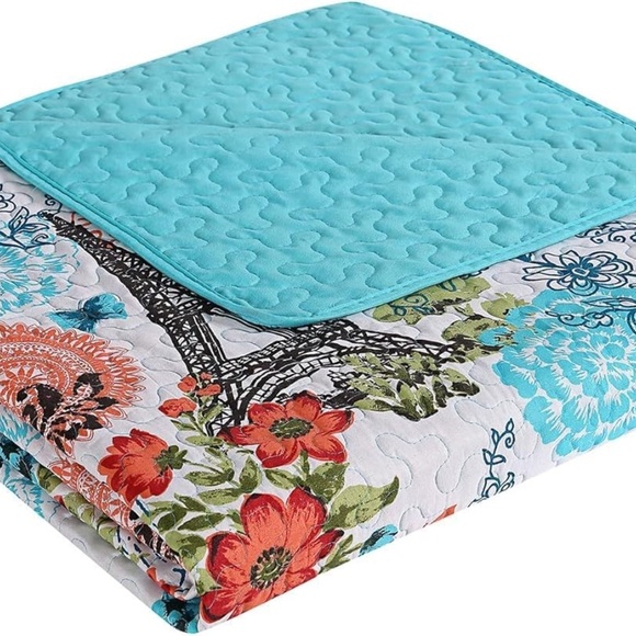 3pc Full/Queen Eifel Pinsonic Quilt Set - Picture 2 of 4